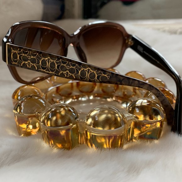 Coach Accessories - Coach Pamela Brown Green Gold Sunglasses HC8036F
